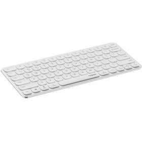 Resim Rapoo E9000g Wiresiz Bluetooth Klavye Bilgisayar Laptop Telefon Klavyesi Açık Beyaz 