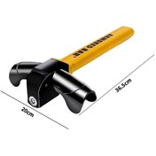 Resim Hightower Ağır Hizmet T-bar Kilit Sarı Oto Çalınma Önleyici Kilit Direksiyon Kilidi Kamyon Karavan 