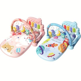 Resim Renkli jimnastik matı müzikli piyano ve duyusal oyuncaklar ile - Polyester kumaş, kaymaz, ayakları güçlendirip koordinasyonu geliştirmek için ideal, jimnastik ekipmanı|Oyuncağız tasarımı|Dayanıklı jimnastik matı, jimnastik matı 