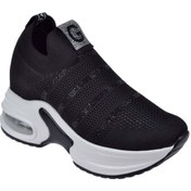 Resim Guja İçten Gizli Dolgu Tabanlı Kadın Spor Ayakkabı GJ-3004 SİYAH 