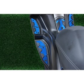 Resim EFORMOTOR Yamaha X Max 250-400 Paspas Basamak Seti 3 Lü Set Lüks Depo Kapak 2018-2023 Uyumlu Mavi 