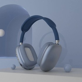Resim Pazariz P9 Air Kablosuz Bluetooth 5.0 Wirelles Mikrofonlu Kulaklık Stereo Mavi 