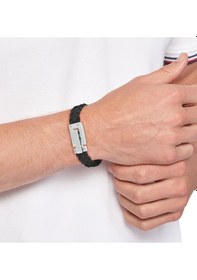 Resim Tommy Hilfiger Thj2790517 Erkek Deri Bileklik Siyah 