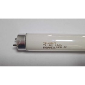 Resim TE LIGHT 18W T8 KIRMIZI FLORESAN AMPUL ( 4 ADET ) 