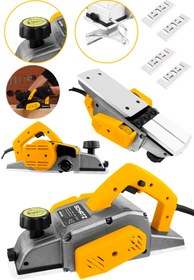 Resim Schatz 800W Sjs Metal Şanzıman Bakır Sargı Motor Çift Bıçaklı Planya Rende Makinesi Sarı + 4 Uç 