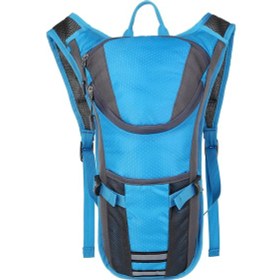 Resim Teltree Mavi Outdoor Su Torbaslı Sırt Çantası - Yürüyüş, Koşu, Bisiklet İçin Hafif Nylon Su Taşıma Çantası Mavi 