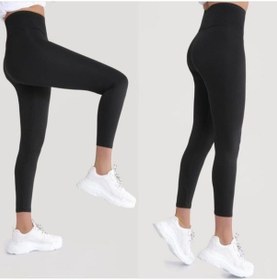 Resim Kadın Siyah Toparlayıcı Çelik Örme Tayt SiYAH 