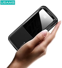 Resim HP-969 10000 Mah Dijital Göstergeli Powerbank 4 Girişli Type C Lightning Micro USB 1 To 7 Gerçek 10000 Taşınabilir Şarj 