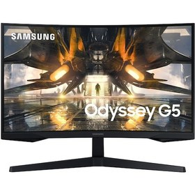 Resim Samsung Odyssey G5 27" 1 MS 165 Hz FreeSync DP+HDMI Curved VA LED Monitör (Ölü Piksel) 