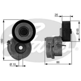 Resim Gates T38440 V Kayıs Gergı Rulmanı Lınea Fıorıno Grande Punto / Astra H Corsac Dmerıva1.3jtd1.3cdtı Z13DTHUYUMLU 