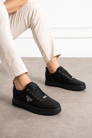 Resim L.A Polo Kalın Taban Siyah Erkek Snekaer 