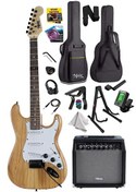 Resim Midex RPH-320WD-35AMP Ahşap Renk Strat Kasa SSS 35W Amfili Elektro Gitar Seti 