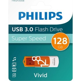 Resim Verto Phılıps FM12FD00B, 128GB, USB 3.0, Vivid, Turuncu, Flash Disk 