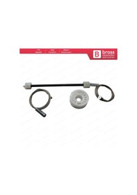 Resim BMW 5 Serisi E60 E61 2003-2010 İçin Arka Sol Cam Kriko Tamir Seti 