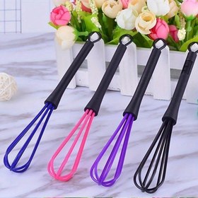 Resim 5 adet Plastik Mini Çırpıcı Seti, Elektriksiz Manuel Yumurta Çırpıcısı, Mutfak Balon Tel Çırpıcı, Çok Fonksiyonlu Pişirme ve Fırın Araçları 