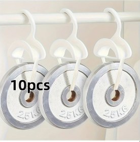 Resim Topshop1 10 Adet Dayanıklı Çanta Askısı - Kaymaz Çengel Dolap Düzenleyici Seyahat Diğer 