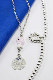 Resim biuti El Yapımı Pembe Cam Balıklı Metal Ayetel Kürsi Araba Dikiz Ayna Süsü, Yeni Araba Hediyesi 