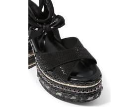 Resim Kurt Geiger Chelsea Scarf 135 Lüks Tasarım, Kadın Platform Sandalet 