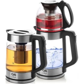 Resim Gri Elektrikli Çay Makinesi, Pratik ve Şık Tasarım 