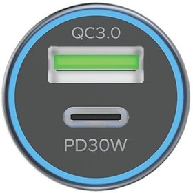 Resim Momax UC18E Move 30W Dual-Port Araç İçi Şarj Cihazı Gri 