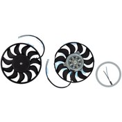 Resim Audi A6 2.0 TDI/TFSI 2005 Sonrası Fan Motoru Davlumbazsız (280 mm - 2 Fişli - 11 Kanat) 