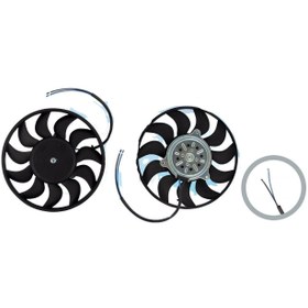 Resim Audi A6 2.0 TDI/TFSI 2005 Sonrası Fan Motoru Davlumbazsız (280 mm - 2 Fişli - 11 Kanat) 