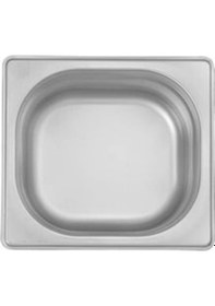 Resim Gastronorm Küvet Paslanmaz Çelik Gn 1/6 - 150 Mm Gümüş 
