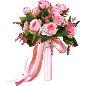 Resim Homyl Düğün Buketleri Dıy Gelin Duş Sevgililer Günü Pembe 