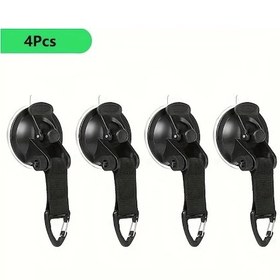Resim Xuweiwei 4 Adet Sağlam Emme Kancaları: Dış Mekan Kampçılık Araç Çadırı Tekne İçin 