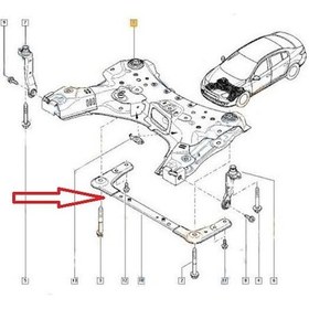 Resim Renault Kangoo- 3- 08/13 Motor Beşiği Ön Traversi Beşik 