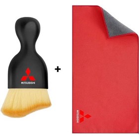 Resim Araba Iç Toz Temizleme Yumuşak Fırça Araba Yıkama Havlu Araç Araba Toz Temizleme Red 1set Big 1 Piece Set 