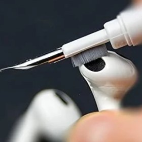 Resim Yumuşak Kulaklık Temizleyici, Klavye Fırçası, 5'i 1 Arada Çok Işlevli Elektronik Cihaz Temizleme Seti 
