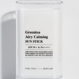 Resim Barulab greentea moist calming sun stick spf50 pa++++ yüksek uv korumalı stik güneş koruyucu 