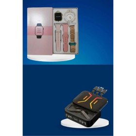 Resim Zero Land Ilkeshop Wireless Şarjlı Akıllı Saat ve Dijital Göstergeli Kablosuz Bluetooth Kulaklık Nabız Ölçer 