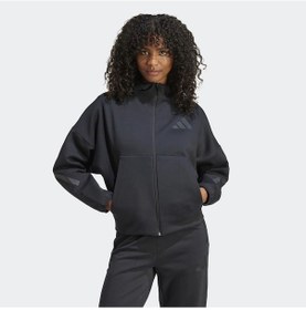 Resim Black Adidas Kadın Kapşonlu Eşofman Üstü W Z.n.e. Fz Je7848 001 