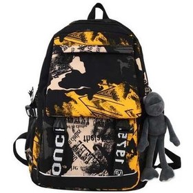 Resim Luckydog Geekyou Öğrenci Çanta - 33x13x48 Cm, Sarı, Askı Eşliğinde Sarı 