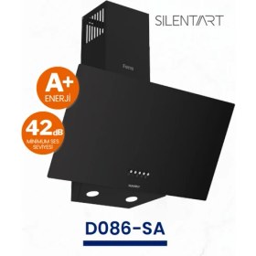 Resim Ferre Silentart D086-SA Siyah Duvar Tipi Davlumbaz 