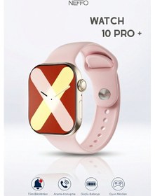 Resim Watch 10 Pro Plus 2 Gb Hafızalı Android Ve İos Uyumlu Pembe Akıllı Saat 
