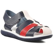 Resim Ayakmod Şng 1500-f Lacivert-beyaz-kırmızı Erkek Çocuk Sandalet 001 