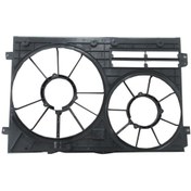 Resim Volkswagen Touran- 03/07 Radyatör Ve Klima Fan Davlumbazı Boş Gövde Çiftli 300w 363mm 
