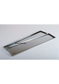 Resim Paslanmaz Metal Plaka Altlığı Krom Plakalık 2 Adet 258831276 