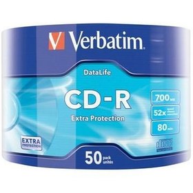 Resim KARGO BEDAVA VERBATİM CD-R 700MB 80 DAKİKA 52X HIZINDA 50'Lİ SPİNDLE 