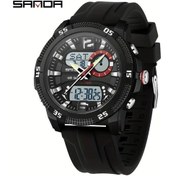 Resim Oldfriend Sanda Erkek Çift Zamanlı Adımsayar Suya Dayanıklı Fitness Kol Saati Siyah Beyaz Diğer 