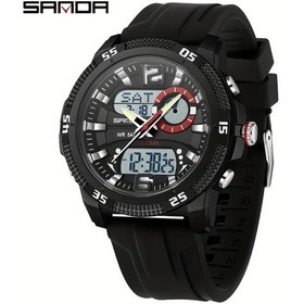 Resim Oldfriend Sanda Erkek Çift Zamanlı Adımsayar Suya Dayanıklı Fitness Kol Saati Siyah Beyaz Diğer 