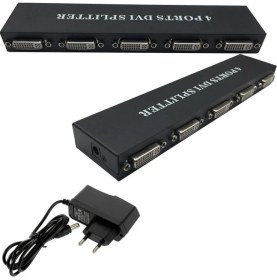 Resim Keepro 4 Port DVI Splitter 4 Port DVI Çoğaltıcı 