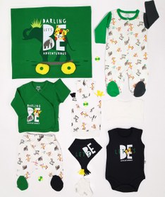 Resim imajbebe Erkek Bebek Yeşil Safari 10 Lu Set 