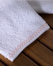 Resim Madame Coco Angelise 2'li %100 Pamuk El Havlusu - Beyaz/pudra - 30x40 Cm 8684427221662 Beyaz 