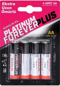 Resim Forever Plus Platinum Alkalin Kalem Pil 4'lü 2 Adet 