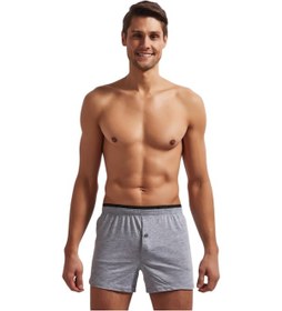 Resim Josejuan Erkek Boxer Penye 3400-Gri Melanj 
