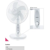 Resim SİMTAŞ Simtaş SMV 1602 MK-G 16" Masaüstü Gri Vantilatör 50W, 3 Kademeli, Salınımlı 